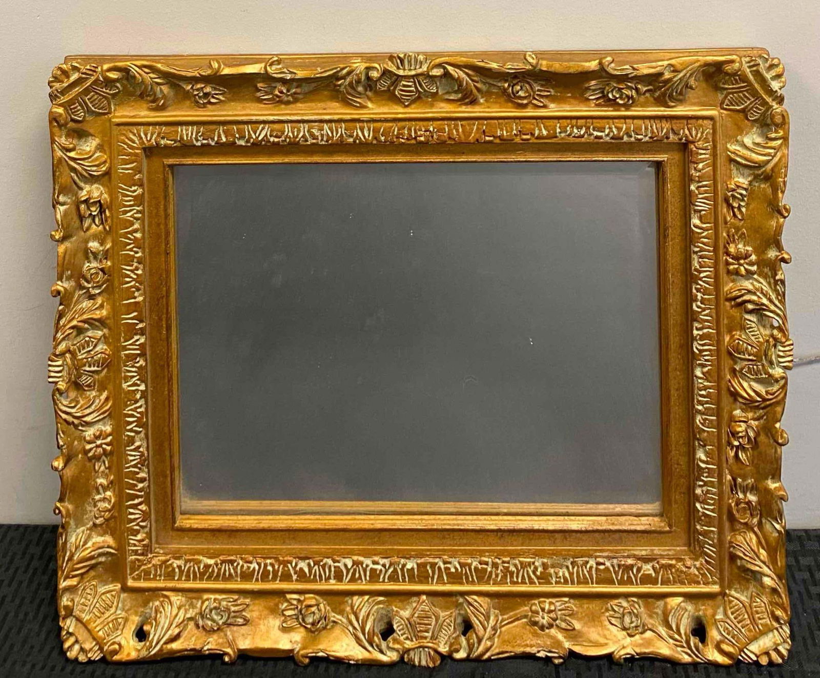 Gold Rimed Framed Mirror (1 of 2)