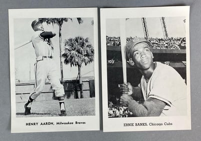 Group of 2 Vintage Iconic Baseball Player Photographs