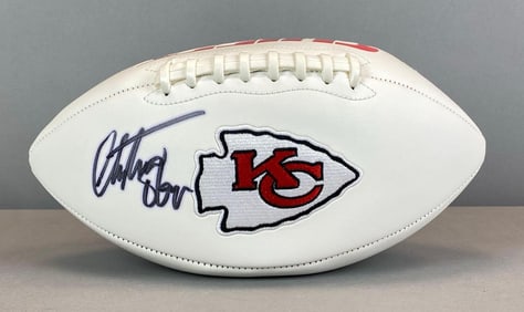 Christian Okoye Signed Kansas City Chiefs Football