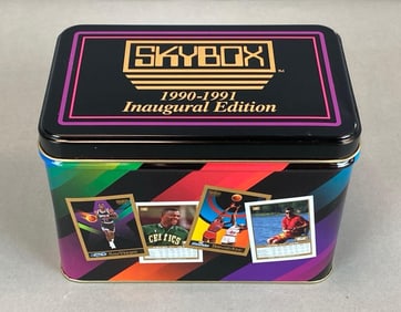 1990-1991 Skybox NBA Inaugural Edition Tin With Cards