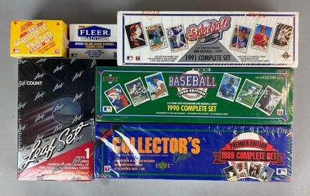 Group of 1980s-1990s MLB Trading Card Boxes