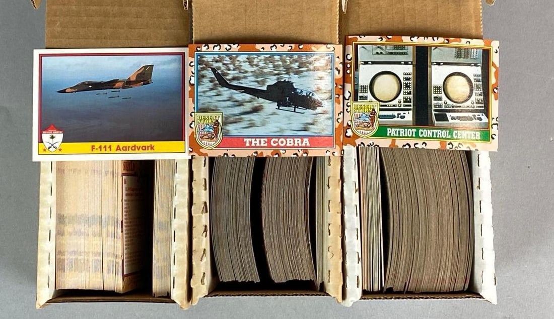 Group of 1991 US Military Desert Storm Trading Cards (1 of 2)