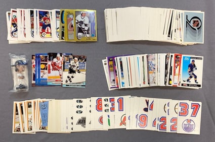 Group of Assorted 1990s NHL Trading Cards and More