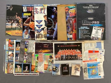 Group of Assorted 1980s-1990s Sports Collector Items