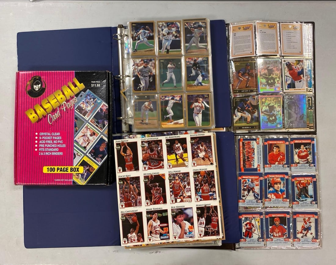 Group of Assorted 1990s Sports Trading Cards and More (1 of 3)