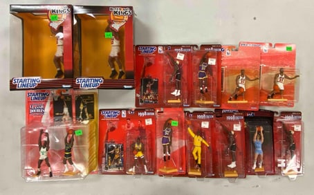 Group of 1990s Kenner Starting Lineup Basketball Figurines