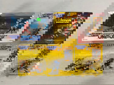 Group of 1990s Kenner Starting Lineup Hockey Figurines