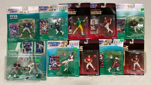 Group of 1990s Kenner Starting Lineup Football Figurines