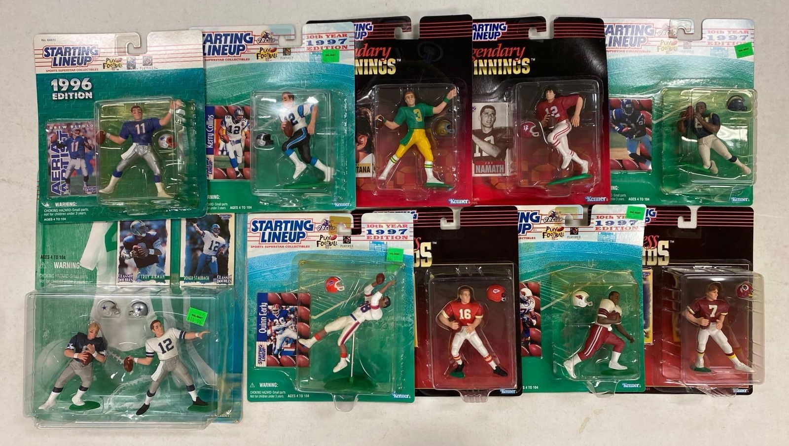 Group of 1990s Kenner Starting Lineup Football Figurines (1 of 3)