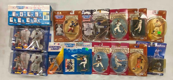 Group of 1990s Kenner Starting Lineup Baseball Figurines