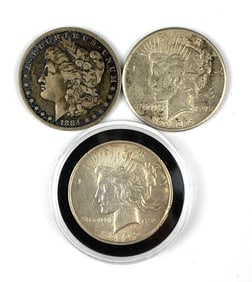 Group of 3 US Mint Silver Dollars