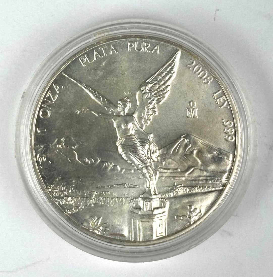2008 Mexico Libertad 1 Onza 1 oz .999 Fine silver Round (1 of 2)