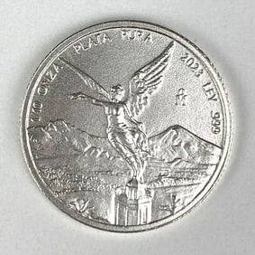 2023 Mexico Libertad 1/10 Onza 1/10 oz .999 Fine Silver Round