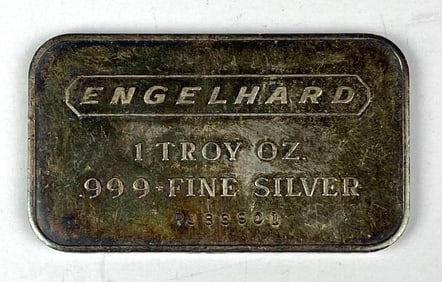 Engelhard 1 oz .999 Fine Silver Ingot/ Bar