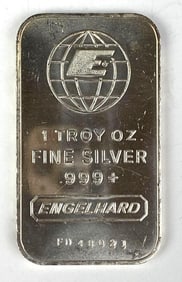 Engelhard 1 oz .999 Fine Silver Ingot/ Bar
