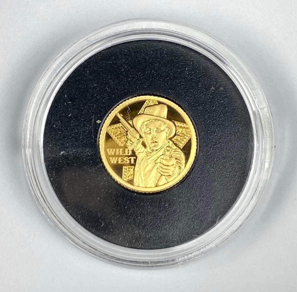 2024 Cook Island $5 Wild West .5 Gram .999 Gold Coin (1 of 2)