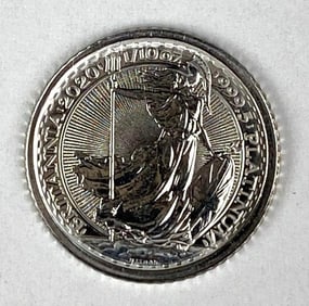 2020 Great Britain 10 pound Britannia 1/10 oz 999.5 Platinum Coin