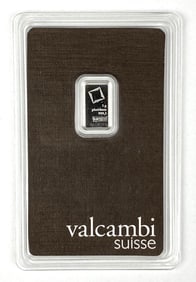 Valcambi Suisse 1 Gram 999.5 Platinum