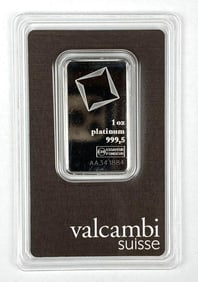 Valcambi Suisse 1 oz 999.5 Platinum