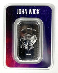 John Wick 1 oz .999 Fine Silver Ingot/ Bar