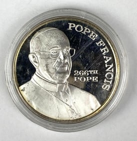 Prospectors Silver Pope Francis 1 oz .999 Fine Silver Round