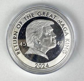 2024 Highland Mint Ultra MAGA 1 oz .999 Fine Silver Round