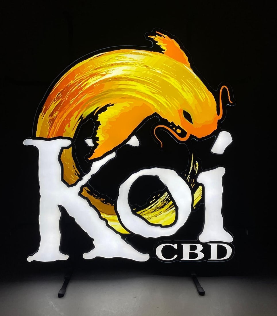Koi CBD LED Light-Up Advertising Sign (1 of 2)