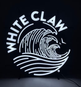 White Claw Seltzer LED Light-Up Advertising Sign