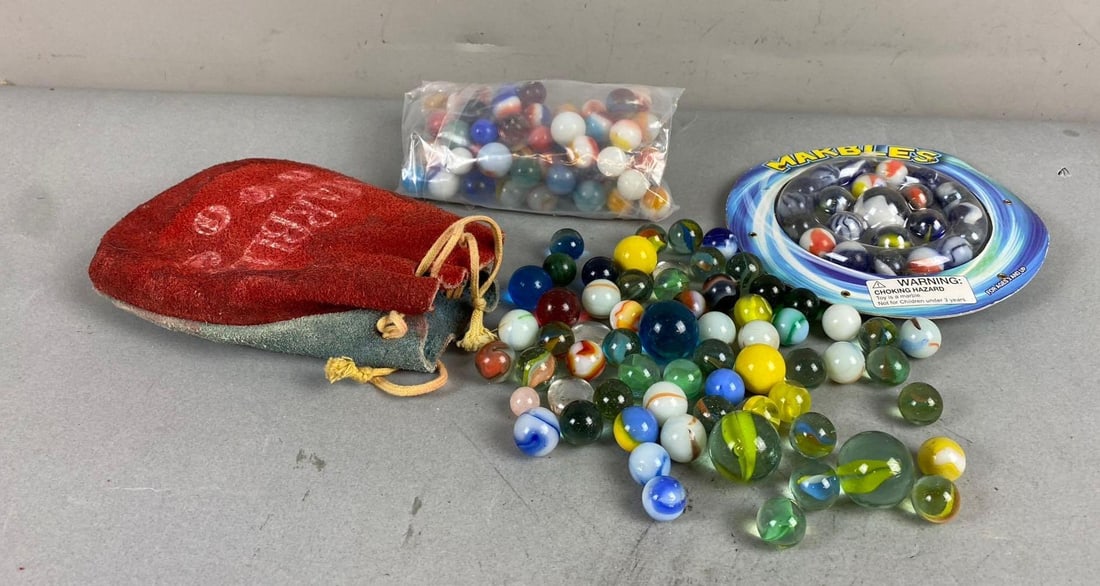 Group of Assorted Marbles and More (1 of 3)