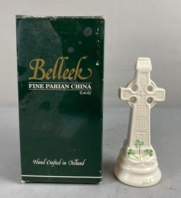 Vintage Belleek Pottery Celtic High Cross