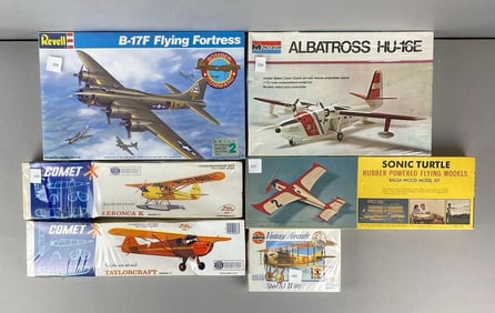 Group of 6 Airplane Model Kits