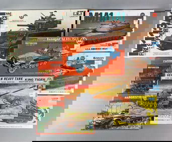 Group of 8 US Military Model Vehicle Kits