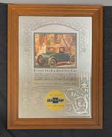 Reproduction Quality Chevrolet Advertising Mirror