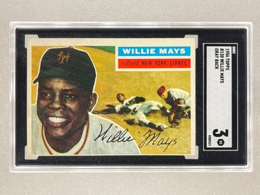 1956 Topps Willie Mays #130 Grey Back