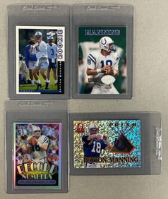 4 - 1998 - 99 Peyton Manning Cards with Rookie and Jersey Cards