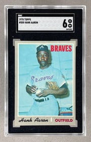 1970 Topps Hank Aaron #500 SGC 6