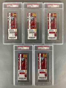 2005 A.L.C.S. Game 1 - 5 Highest Graded Complete  Full Ticket Set