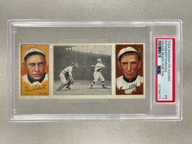T202 Hassan Triple Folder Paskert/ Magee, Chase Ready For The Squeeze Play, PSA 1