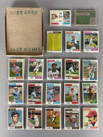 1974 Topps Baseball West Corps Cello Fun Pack Vending Box of 20