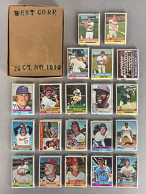1976 Topps Baseball West Corps Cello Fun Pack Vending Box of 20