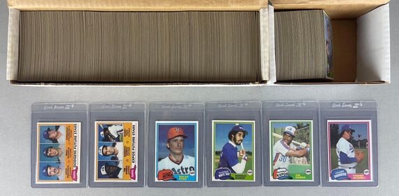 1981 Topps and Topps Traded Baseball Complete High Grade Sets