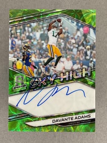 2019 Panini Spectra Sky High On Card Auto Davonte Adams 4/25