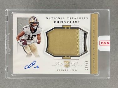 2022 Panini National Treasures RPA Chris Olave 28/99