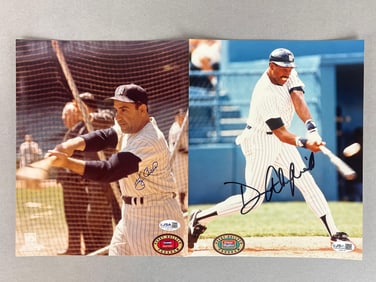 Yogi Berra and Dave Winfield Signed 8X10 with JSA COA
