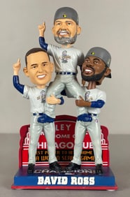 2016 Chicago Cubs World Series Champions Ross, Rizzo, Heyward Bobblehead Statue
