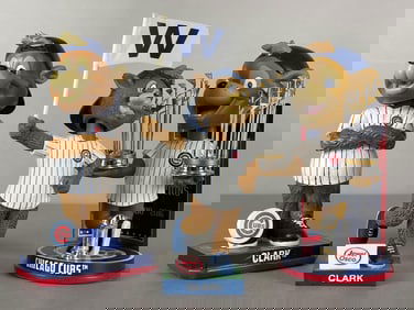 2016 Chicago Cubs World Series Clark Bobblehead + 2 - Other Clark Bobbleheads