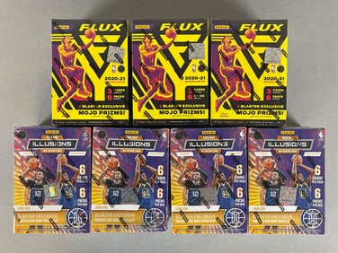 3 - 2020 - 21 Flux and 4 - Illusions Basketball Blaster Boxes