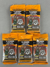 5 - 2020 - 21 Panini Mosaic Basketball Blister Packs