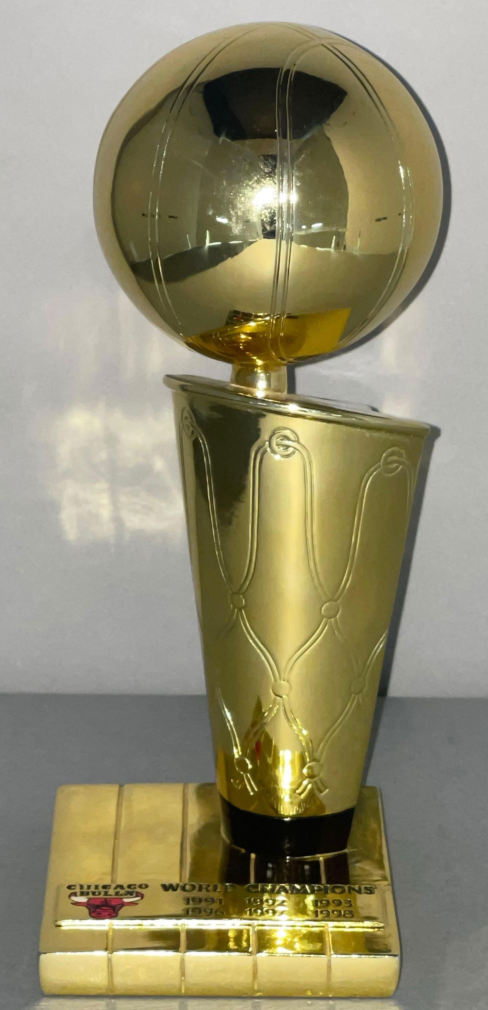 Chicago Bulls 6X World Champions Larry OBrien Championship Trophy (1 of 3)