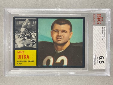1962 Topps Mike Ditka #17 BGS 6.5 Rookie